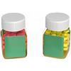 BlesConi 100 esche galleggianti in silicone, realistiche, per pesca alla carpa, giallo e arancione, con infila amo (A)