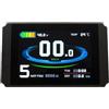 ReachMall Display elettrico per KT LCD8H 24 V-48 V con porta USB e connettore SM, schermo trasparente mostra codici di errore di velocità per E-Bike Retrofit