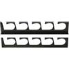 Jnchdghwa Supporto da Soffitto/Parete per Canne da Pesca - Supporto in Metallo (5 Canne), 2 Pezzi di Supporto Orizzontale per Garage, Seminterrato,