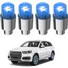 Peosaard 4 luci per Ruote LED Decorativi Impermeabili in Lega LED Tappo Stelo valvola Pneumatici per Auto Camion Accessori, Blu, luci per Pneumatici
