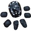 AsrMyjcx Casco Bambini Set Casco Bicicletta Casco Skateboard Casco Ciclismo con Ginocchiere Gomitiere Polsiere Materiali Resistenti Interno Morbido Adatto per