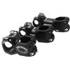 ReachMall Fmfbike Attacco manubrio 25,4/31,8 mm in lega di alluminio per mountain bike bici da strada parti di aggiornamento nero 38/60/80 mm di lunghezza