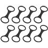 Alomejor Attrezzatura Subacquea, Fermo per Maschera Subacquea Cintura per Boccaglio Confezione da 8 Connettori in Silicone a Doppio Figura 8 con Clip 1 Set (Blu pezzi)