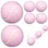 MAGICLULU 6 Pezzi Palline da Tennis Palline da Tennis Rosa in Gomma Morbida per Allenamento Principianti Femminili e Giovani, Giocattolo Adatto per Cani, per Playground e Allenamento
