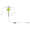 Buxuaaaa Feeder Line Set Accessori da Pesca Attrezzatura con 4 Ami Da Pesca Gancio Anti Avvolgimento Esce Gabbia Galleggiante Linea Set Alta Efficienza