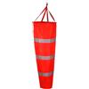 VIOLDHHJK Manica A Vento Manica a vento da esterno con cintura riflettente 60/80/100 cm Heavy Duty Airport Aviation Yard Farm Misurazione della direzione del vento Borsa for calzini 1 pezzo(Red-Grey,100cm)