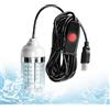 Générique Luce verde per pesca - Illuminazione impermeabile portatile - Lampada da pesca LED sommergibile subacquea - per uso esterno barca mare ghiaccio lago molo kayak Crappie trota gamberi