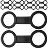 ibasenice Set 10 Clip Fermaglio in Silicone per Cinturino Maschera da Snorkeling, Accessori per Boccaglio Subacqueo, Kit Ricambio per Attrezzatura Immersioni Adulto, Resistente e Portatile