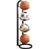 Jnchdghwa Rastrelliere per Il Deposito di Palloni da Basket, Organizer per Palloni, Telai di Stoccaggio per Palloni, Telai Salvaspazio, Forniture per Soggiorno e Camera da Letto, Nero.