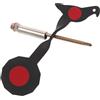 Healeved Obiettivo di Tiro per Allenamento con Supporto in Ferro Nero con Rivestimento e Montaggio Rapido per Esercizi di Tiro Sportivo