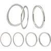 ReachMall Distanziale per cuffie, in lega di alluminio, rondella di sintonizzazione fine da 0,3 a 3 mm, per regolazione dello stelo della forcella da 28,6 mm, per fissare sterzo allentato