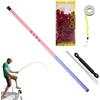 Generic Canna da pesca telescopica, canna da pesca ultracorta, per principianti, portatile, da viaggio, per surf, canottaggio, fiume, lago, ghiaccio, spiaggia, pesca a mosca, campeggio, kayak