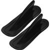 Veemoon 2 Pinna Timone a Forma per Tavola da Surf Gonfiabile, in Pvc Nero, Rimovibile Aumentare la Direzione, Accessorio per Tavola e Barca