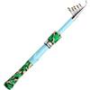 Yunmeryker Combo Pesca, Canna Telescopica 32cm con Mulinello, Kit da Viaggio Leggero per Fiumi, Fibra Composita, Set mulinello da spinning, 1.45 m