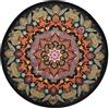 Kodxylytix Tappetino rotondo da meditazione con motivo mandala, lavabile, diametro 40 cm, diametro 40 cm