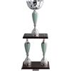 Hole Gadget Coppa Trofeo Personalizzabile Grande a 2 Piani Varie Misure Calcio, Fantacalcio, Tennis, Padel, Basket Premiazioni Sportive ed Eventi con Targhetta Personalizzata cod 5.241 (54 cm)