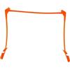 OSALADI Ostacolo Alta Calcio Regolabile Allenamento Plastica per in e Arancione Visibilità Resistenza Miglioramento Velocità per Pratica All'aperto