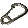 AUYXSSZ Moschettone con Occhiello a Molla in Acciaio Inossidabile per guinzaglio a Catena in Corda, Campeggio, Pesca, Escursionismo, Viaggi e Campeggio, Argento, 8x80mm