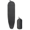 Linnkyfloa Calzino per tavola da surf in poliestere 210D, con tasca, per longboard e longboard fino a 2,3 m, naso imbottito con chiusura a coulisse, nero (200 x 50 cm)