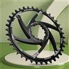 ReachMall Corona singola a montaggio diretto 6 mm offset CNC in lega di alluminio per guarnitura GXP Mountain Road Bike Ciclismo parte di ricambio nera