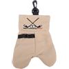 Gsycle Sacca per Palline Golf Divertente, Sacca Portatile a Doppia Faccia per Golf Riutilizzabile con Stampa Divertente Custodia per Palline con moschettone per Uomo Donna (Light Coffee)