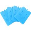 BUGUUYO 4 Pezzi Pacco Ghiaccio Riutilizzabile 200ml per Schiscetta Pranzo, Plastico Blu, Raffreddamento per attività Outdoor e Conservazione a Freddo