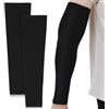 TOMETURE Manicotti da Ciclismo Uomo Traspiranti e Assorbenti Sudore 2 Pezzi in Nylon e Poliuretano Design Elastico per Sport All'aperto e Attività Fitness