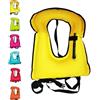 PFHKTO River Vest Unisex Alta Galleggiabilità Portatile Gonfiaggio Rapido Cinghie Regolabili per Immersioni Nuoto Kayak Sport Acquatici(Yellow)