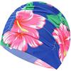 GIVBRO Cuffia da nuoto a pelo lungo da donna stampata cappello da nuoto per adulti unisex elastico a pieghe