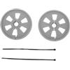 Generic Senza Sforzo Flagstick Ball Hole Cup Retriever 2 Pezzi in Plastica Leggera per Un Comodo Gioco di Golf