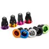 ReachMall Manopole di bloccaggio in lega di alluminio per manubrio di bici da 22-24 mm Calibre MTB Road Bike Bar End Protection