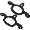 Healeved 2 Pezzi Cinghie e Resistenza Comfort Migliorato per Equitazione Western per Speroni in Gomma Nero per Stivali da Equitazione e Utilizzo Equestre