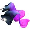 LYXYGMV Ventagli di Seta da 180 cm Danza del Ventre Cinese in Vera, ventagli Nero Viola Fucsia per Spettacoli Teatrali
