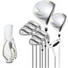 Yunmeryker Set Completo da Golf per Donne, 9 Mazze in Acciaio con .5°, Sacca Standard, Distanza Massima