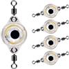 Jnchdghwa Lampada Fish Eye Attractive Light 5PCS LED Esche da Pesca Subacquee, Flasher Illuminato, Esche da Pesca A profondità.