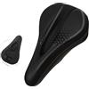 Whychstore Coprisella per bicicletta con memory foam, cuscino per sella in gel di silicone, impermeabile, traspirante, antiscivolo, per un comodo ciclismo e pendolarismo (4)
