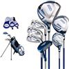 Yunmeryker Set Completo da Golf Junior, Mazze in Carbonio per Adolescenti 150-165cm, Driver 16°, Putter, e Mazze in Acciaio
