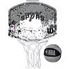 Wilson Minicanestro da Basket NBA TEAM MINI HOOP, Plastica, Bianco/Grigio (San Antonio Spurs), Taglia unica