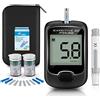 QUIWILL Diabetes test kit glucosio nel sangue kit di monitoraggio della glicemia con 50 strisce reattive e 50 lancette per diabetici in mg/dL di Exactive EQ Impulse