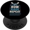 Conquer the Current Paddle Warrior Exped Whitewater Adventure Rafting Rafting Crew Emozione all'aperto PopSockets PopGrip Adesivo