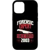 True Crime Merch for Investigative Crime Custodia per iPhone 12/12 Pro Esperto forense dalla nascita 2003 Compleanno a tema crimine vero