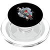 Birdwatching Japanese Traditional Bird P Europeo Robin Bird Cherry Blossom Tree Floral Woodblock Art PopSockets PopGrip per MagSafe