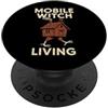 Forest Witch Pagan Mythology Gothic Folk Baba Yaga Witchcore Folklore Slavo Sguardo Femminile Scuro PopSockets PopGrip Adesivo