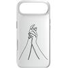 one line art one line drawing line penci Custodia per iPhone Air Linea Continua: Mani in Armonia