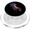 Paint Dripping Patriotic 4th of July US Immersioni subacquee Bandiera americana USA Drip Graffiti PopSockets PopGrip per MagSafe
