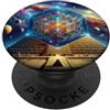 Zen Creations Piramide con geometria sacra del cubo di Metatron PopSockets PopGrip Adesivo