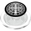 Happy Catholics Medaglia di San Benedetto Cattolico Saint Pax PopSockets PopGrip per MagSafe