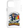 Finance Fun Custodia per iPhone 16 Pro Max Cavalcando l'onda delle vendite