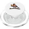 Hawaiian Beach Vibes Realistic Funny Bir Hawaii Estate Americano Robin Bird Su Un Ramo Birdwatching PopSockets PopGrip per MagSafe