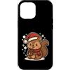 squirrel winter santa hat acorn winter l Custodia per iPhone 12 Pro Max Simpatico scoiattolo invernale con cappello da Babbo Natale
